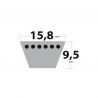 Courroie Motoculture type 5L60ou 5H60 renforcée KEVLAR