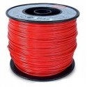 Fil nylon carré Stihl rouge Dia 2.7mm - Long 208 Mètres