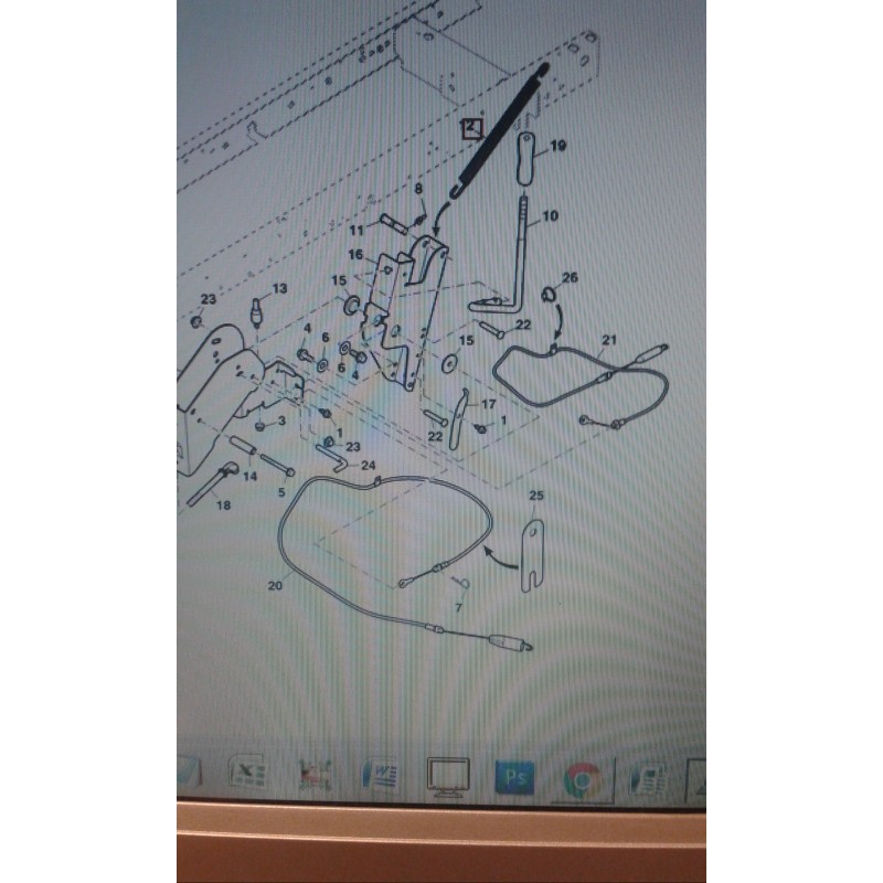 CABLE EMBRAYAGE LAMES DROIT