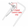 COMMANDE + CABLE 4 VITESSES