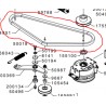 courroie moteur- poulie intermediaire grillo FD450