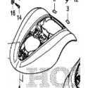 COUVERCLE SUPERIEUR  HONDA MIIMO HRM 310/K1 - HRM 520/ K1