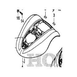 COUVERCLE SUPERIEUR HONDA MIIMO HRM 3000 - K1