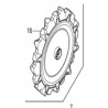 ROUE  AR LOURDE POUR TERRAIN PENTU HONDA HRM 3000 - K1