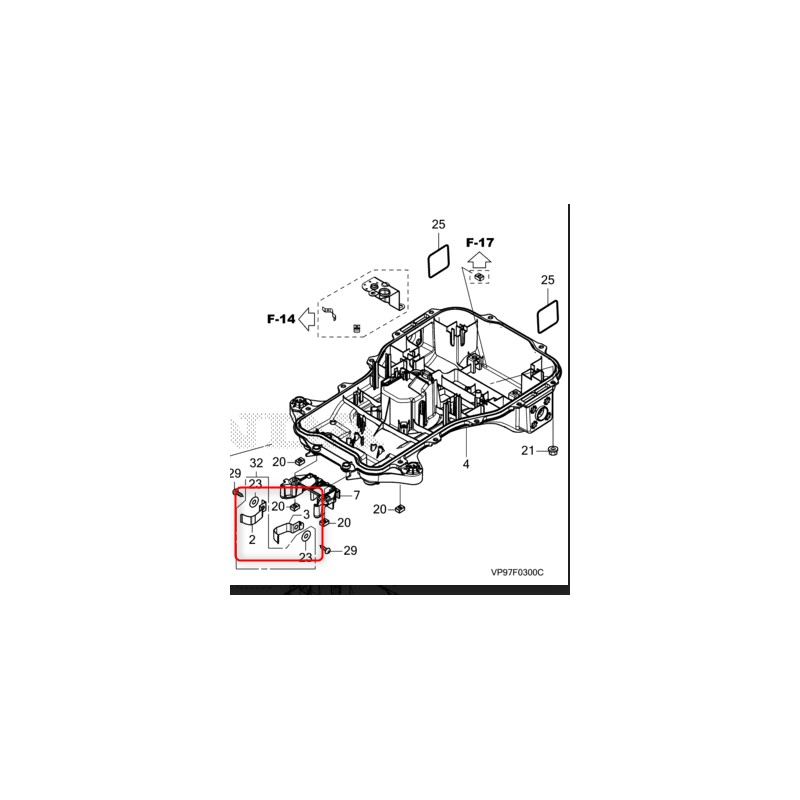 PRISE CHARGE D/G HONDA MIIMO HRM 300 - 310 /K1 - 520 / K1